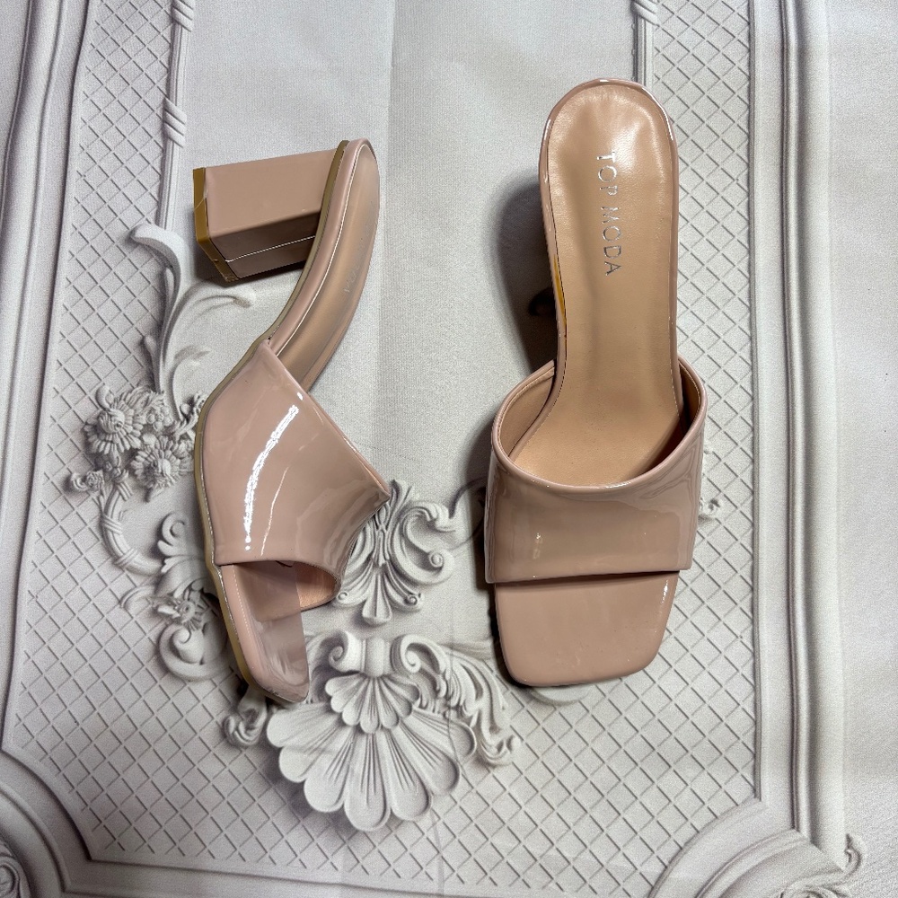 Top Moda nude heels Size US 6.5
